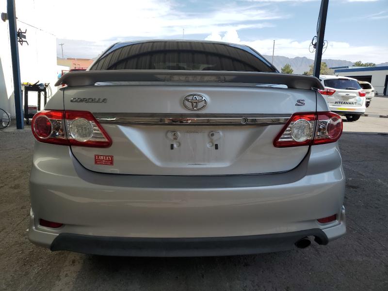 5YFBU4EE4CP024482 - 2012 TOYOTA COROLLA BASE SILVER photo 6