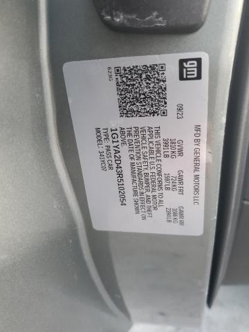 1G1YA2D43R5102054 - 2024 CHEVROLET CORVETTE STINGRAY 1LT GRAY photo 12