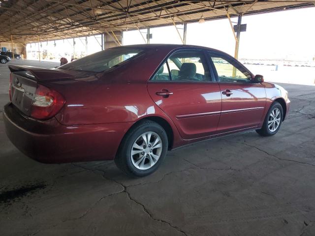 4T1BF32K74U063808 - 2004 TOYOTA CAMRY LE ბურგუნდია ფოტო 3