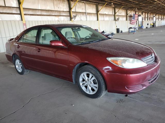 4T1BF32K74U063808 - 2004 TOYOTA CAMRY LE ბურგუნდია ფოტო 4