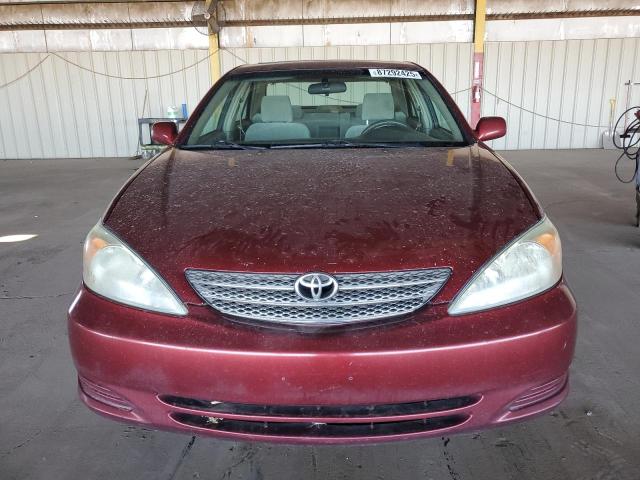 4T1BF32K74U063808 - 2004 TOYOTA CAMRY LE ბურგუნდია ფოტო 5