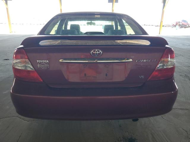 4T1BF32K74U063808 - 2004 TOYOTA CAMRY LE ბურგუნდია ფოტო 6