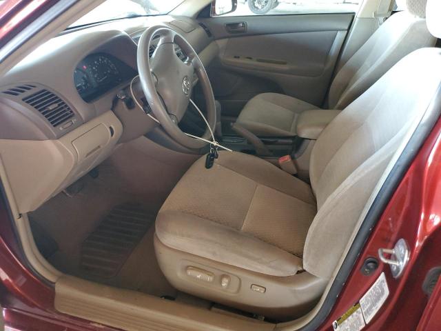 4T1BF32K74U063808 - 2004 TOYOTA CAMRY LE ბურგუნდია ფოტო 7