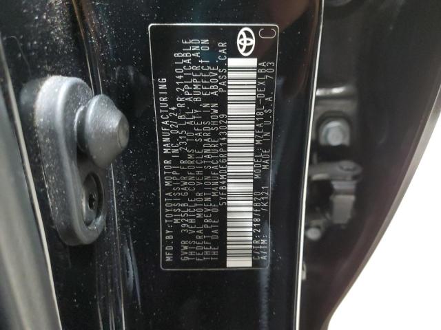 5YFB4MDE6RP143029 - 2024 TOYOTA COROLLA LE შავი ფოტო 13