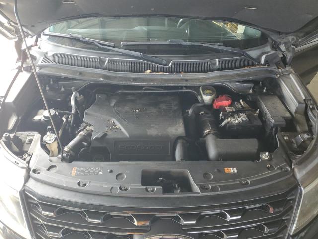 1FM5K8GT3HGD91500 - 2017 FORD EXPLORER SPORT BLACK photo 12