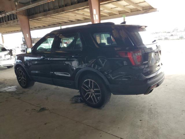 1FM5K8GT3HGD91500 - 2017 FORD EXPLORER SPORT BLACK photo 2