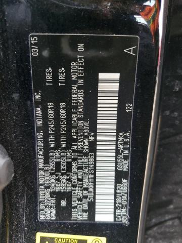 5TDJKRFH1FS149863 - 2015 TOYOTA HIGHLANDER XLE BLACK photo 14