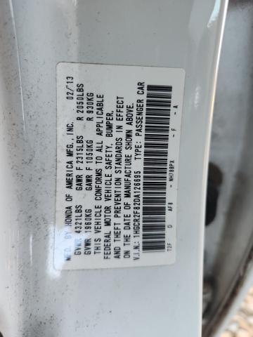 1HGCR2F82DA126695 - 2013 HONDA ACCORD EXL WHITE photo 12