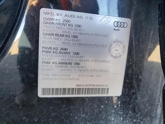 WA1LGCFP8EA065916 - 2014 AUDI Q5 PREMIUM PLUS Qara foto 13