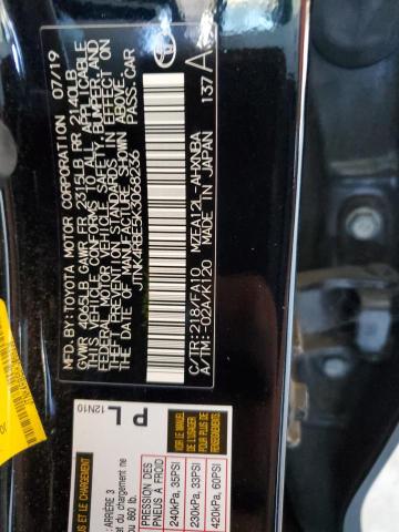 JTNK4RBE5K3068236 - 2019 TOYOTA COROLLA SE BLACK photo 13