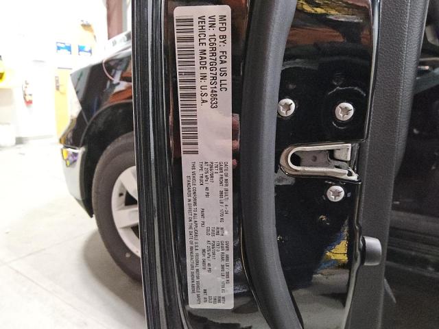 1C6RR7GG7RS148633 - 2024 RAM 1500 CLASS SLT Қара фото 12