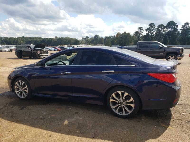 5NPEC4AC9EH898041 - 2014 HYUNDAI SONATA SE BLUE photo 2