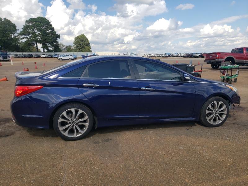 5NPEC4AC9EH898041 - 2014 HYUNDAI SONATA SE BLUE photo 3