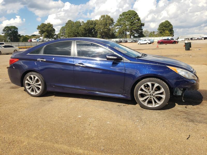 5NPEC4AC9EH898041 - 2014 HYUNDAI SONATA SE BLUE photo 4