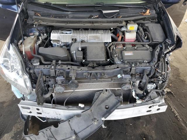 JTDKN3DU3F0456978 - 2015 TOYOTA PRIUS BLUE photo 11