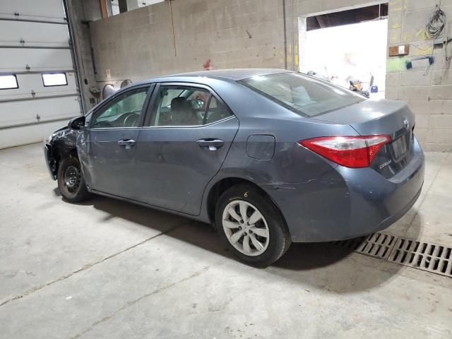 2T1BURHE2EC208301 - 2014 TOYOTA COROLLA L GRAY photo 2