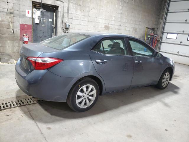 2T1BURHE2EC208301 - 2014 TOYOTA COROLLA L GRAY photo 3