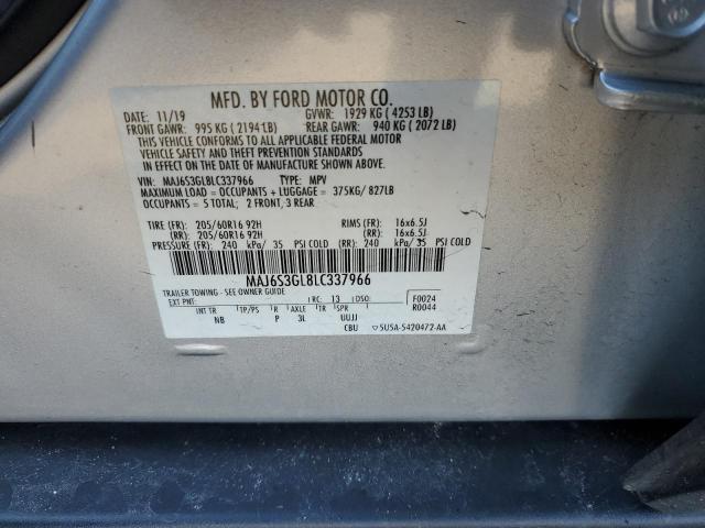 MAJ6S3GL8LC337966 - 2020 FORD ECOSPORT SE Silber Foto 13