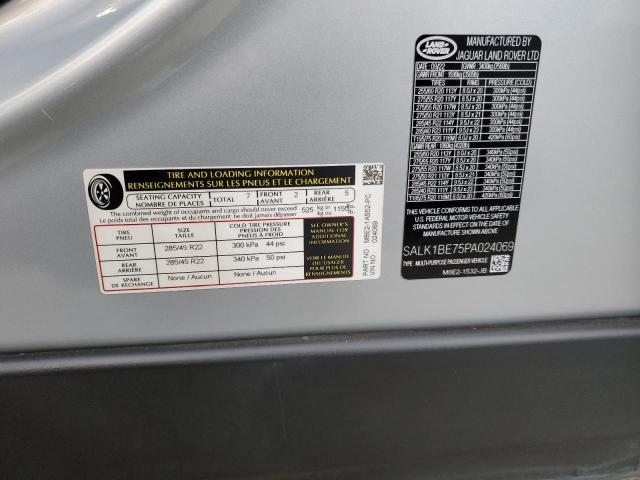 SALK1BE75PA024069 - 2023 LAND ROVER RANGE ROVE AUTOBIOGRAPHY GRAY photo 13