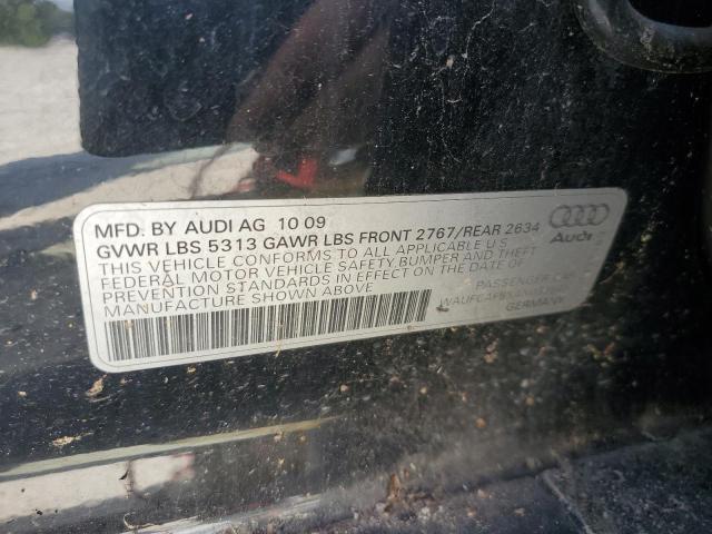 WAUFGAFBXAN033545 - 2010 AUDI A6 PREMIUM PLUS BLACK photo 12