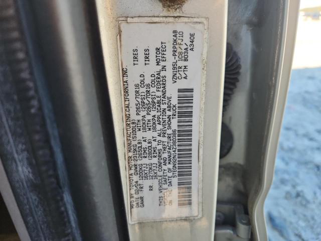 5TEGN92N14Z380386 - 2004 TOYOTA TACOMA DOUBLE CAB PRERUNNER SILVER photo 12