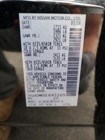 5N1AR2MM2GC645109 - 2016 NISSAN PATHFINDER S Qara foto 13