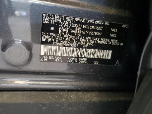 2T3RWRFV9RW243621 - 2024 TOYOTA RAV4 XLE 石墨色 照片 12