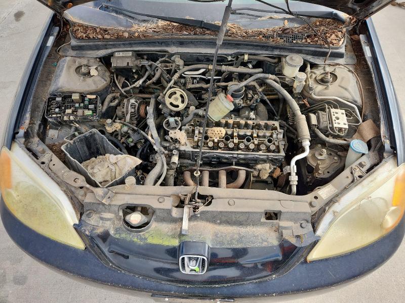 1HGEM21992L052930 - 2002 HONDA CIVIC EX BLACK photo 11