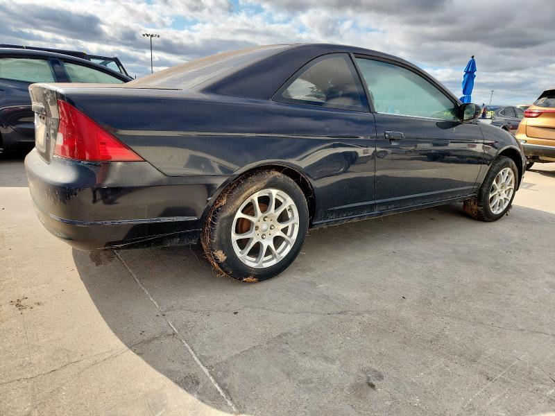 1HGEM21992L052930 - 2002 HONDA CIVIC EX BLACK photo 3