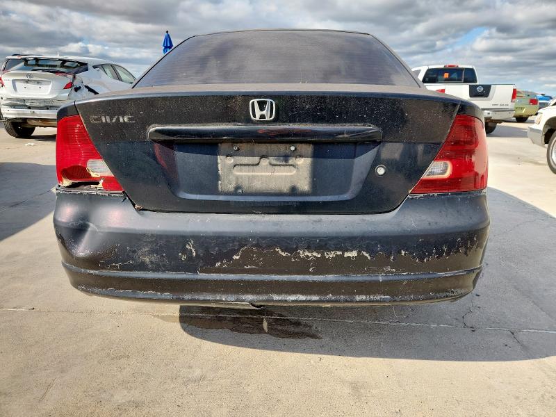 1HGEM21992L052930 - 2002 HONDA CIVIC EX BLACK photo 6