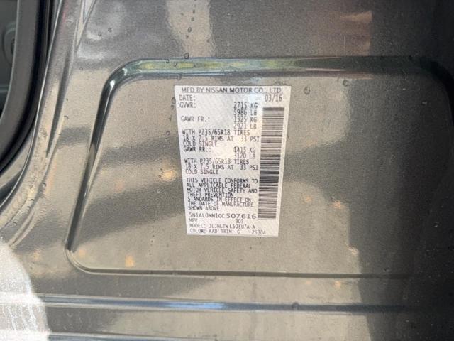 5N1AL0MM1GC507616 - 2016 INFINITI QX60 灰色 照片 10