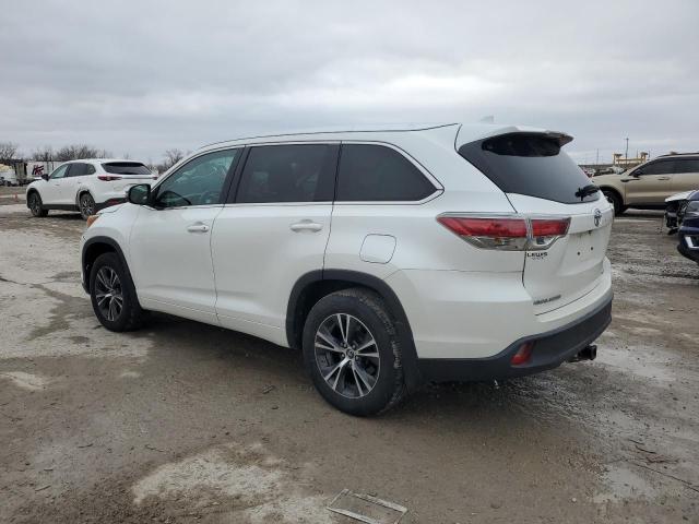 5TDJKRFH2GS287591 - 2016 TOYOTA HIGHLANDER XLE 白色 照片 2