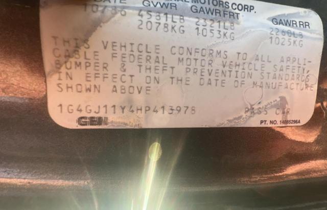 1G4GJ11Y4HP413978 - 1987 BUICK REGAL 灰色 照片 10