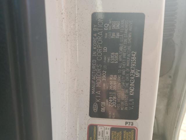 KNDJN2A23K7915842 - 2019 KIA SOUL თეთრი ფოტო 12