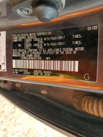 JTEMU5JR0N6027358 - 2022 TOYOTA 4RUNNER SR5/SR5 PREMIUM Graphit Foto 12