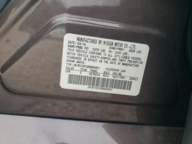 JN1BV7AP4EM689901 - 2014 INFINITI Q50 BASE Marron photo 12