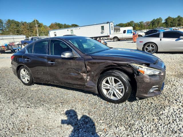 JN1BV7AP4EM689901 - 2014 INFINITI Q50 BASE Marron photo 4