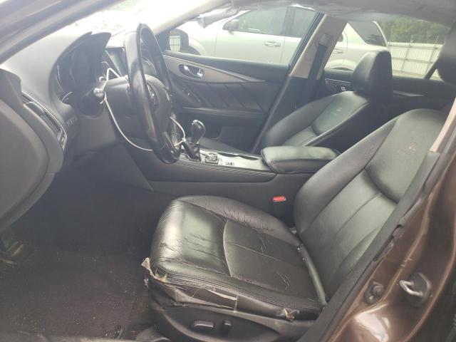 JN1BV7AP4EM689901 - 2014 INFINITI Q50 BASE Marron photo 7