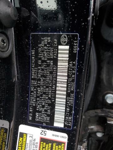 4T1T11AK1PU165487 - 2023 TOYOTA CAMRY SE NIGHT SHADE BLACK photo 12