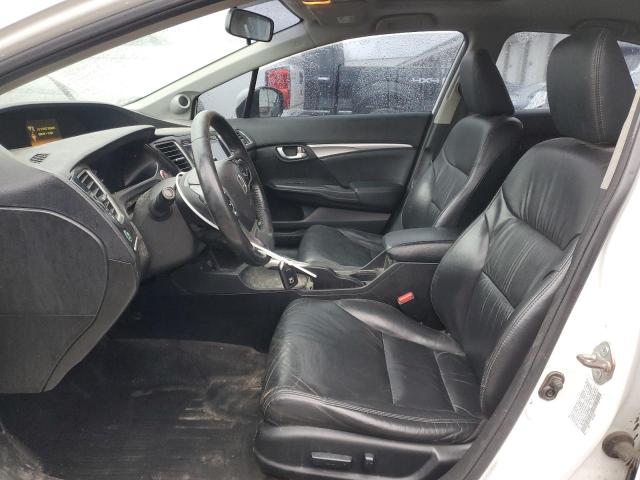 19XFB2F94FE046985 - 2015 HONDA CIVIC EXL თეთრი ფოტო 7