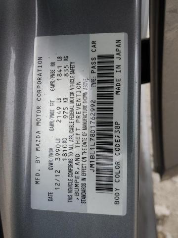 JM1BL1L78D1762992 - 2013 MAZDA 3 I SILVER photo 13