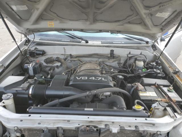 5TBBT44122S331794 - 2002 TOYOTA TUNDRA ACCESS CAB ვერცხლისფერი ფოტო 11