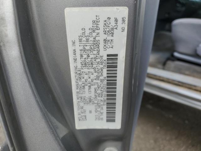 5TBBT44122S331794 - 2002 TOYOTA TUNDRA ACCESS CAB ვერცხლისფერი ფოტო 12