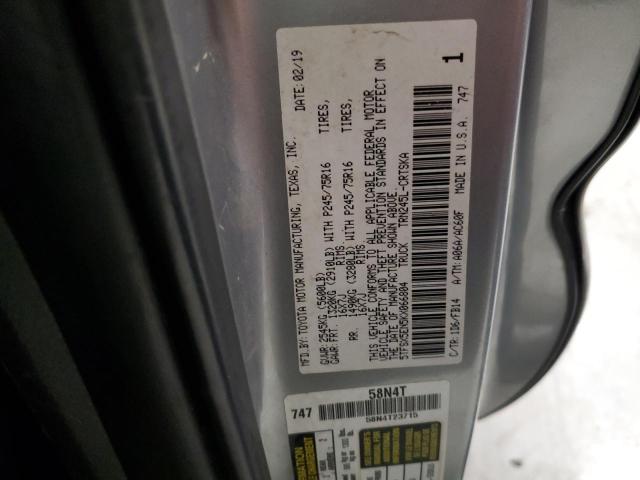 5TFSX5EN5KX066804 - 2019 TOYOTA TACOMA ACCESS CAB SILVER photo 13