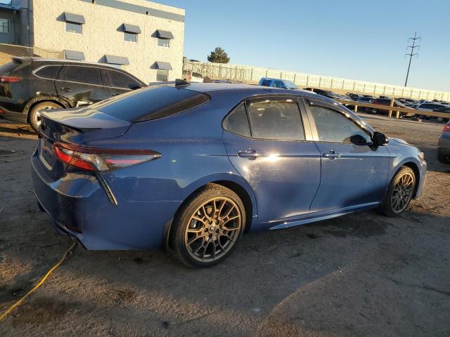 4T1T11BK8RU119141 - 2024 TOYOTA CAMRY SE NIGHT SHADE BLUE photo 3