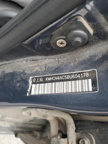 KMHCN4AC5BU604178 - 2011 HYUNDAI ACCENT GLS Niebieski zdjęcie 12