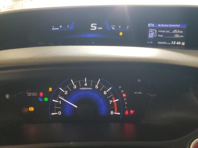 19XFB2F92EE084021 - 2014 HONDA CIVIC EXL თეთრი ფოტო 9