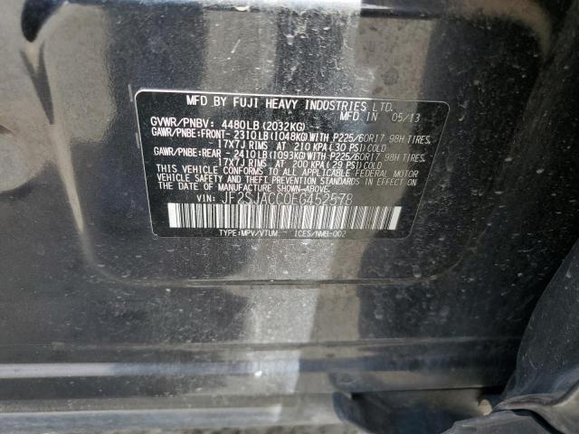 JF2SJACC0EG452578 - 2014 SUBARU FORESTER 2.5I PREMIUM BLACK photo 13