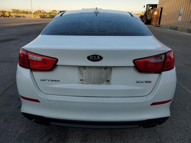 5XXGN4A72FG391212 - 2015 KIA OPTIMA EX WHITE photo 6