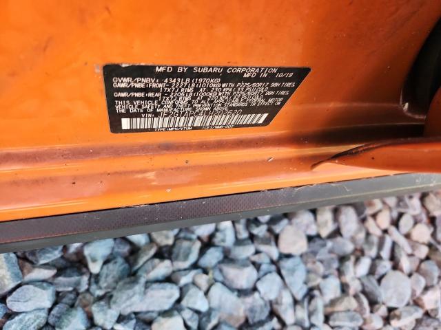 JF2GTAPC4LH202620 - 2020 SUBARU CROSSTREK PREMIUM ORANGE photo 13